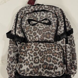 NFINITY Sparkle Leopard Backpack